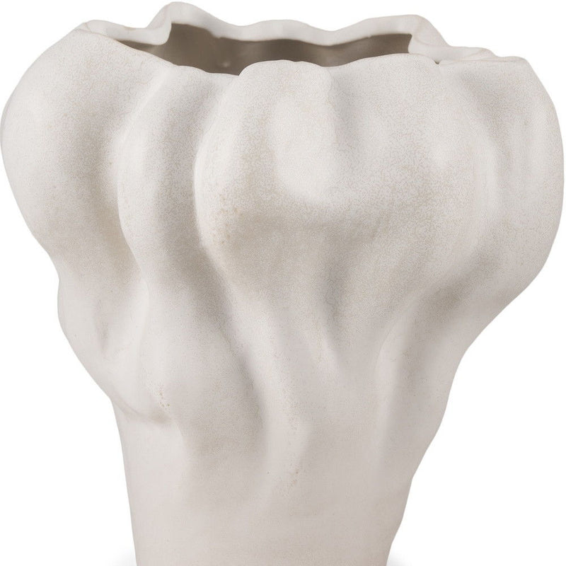 Abstract Sculptural Table Vase - Cream