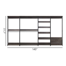 Load image into Gallery viewer, Monica - Walk-In Closet System, Modular Storage - Rustic
