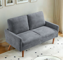 Load image into Gallery viewer, Loveseat Sofa, European Style With Sleek Design, Modern &amp; Vintage Flair, Upholstered 2 Seater Couch
