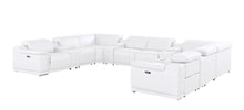 Load image into Gallery viewer, Leather Modular U Shaped Twelve Piece Corner Sectional With Console - White
