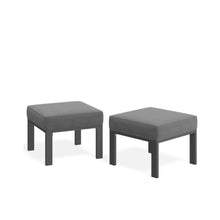 Load image into Gallery viewer, All-Weather Patio Ottomans With Thick Cushions (Set of 2)
