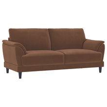 Load image into Gallery viewer, Dania - 2 Piece Upholstered Crescent Arm Sofa Set - Rust
