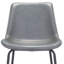 Load image into Gallery viewer, Steel Low Back Counter Height Bar Chair - Gray And Black
