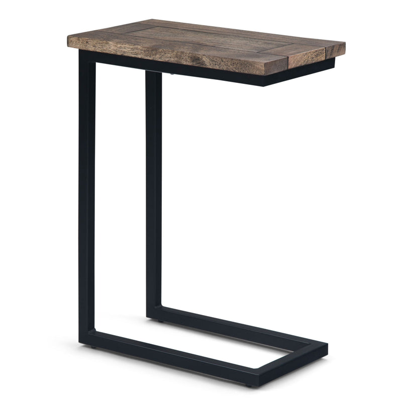 24" Metal End Table - Brown
