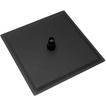 Load image into Gallery viewer, 12" Square Rainfall Shower Head With Wall / Ceiling Mount, 304 Stainless Steel - Matte Black
