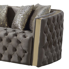 Load image into Gallery viewer, Naomi - Button Tufted Loveseat - Taupe
