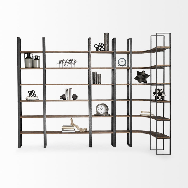 Six Tier Bookcase (392226) - Brown