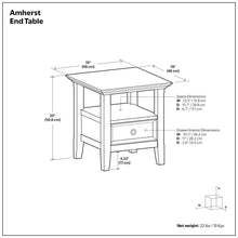 Load image into Gallery viewer, Amherst - Handcrafted End Table
