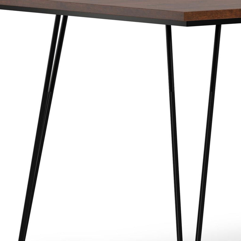 Wood Iron Dining Table - Brown / Black