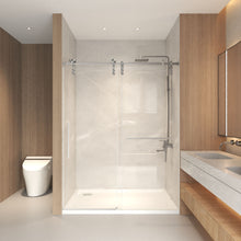 Load image into Gallery viewer, Frameless Sliding Bathtub Door With Frame
