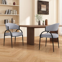 Load image into Gallery viewer, Contemporary Upholstered Dining Chairs With Metal Legs (Set of 2)

