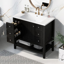 Load image into Gallery viewer, Modern Bathroom Vanity With Sink
