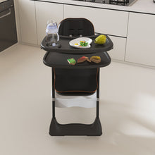 Load image into Gallery viewer, Adjustable Baby High Chair 0-6 Years, Portable Infant Feeding Seat With Safety Belt, Silent Lockable Wheels
