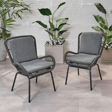 Load image into Gallery viewer, Outdoor Wicker Club Chair With Cushions (Set of 2)

