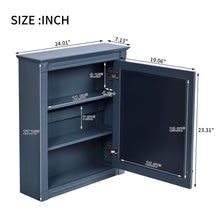 Load image into Gallery viewer, Wall Mounted Bathroom Storage Cabinet With Mirror, Medicine Cabinet With Height Adjustable Shelf
