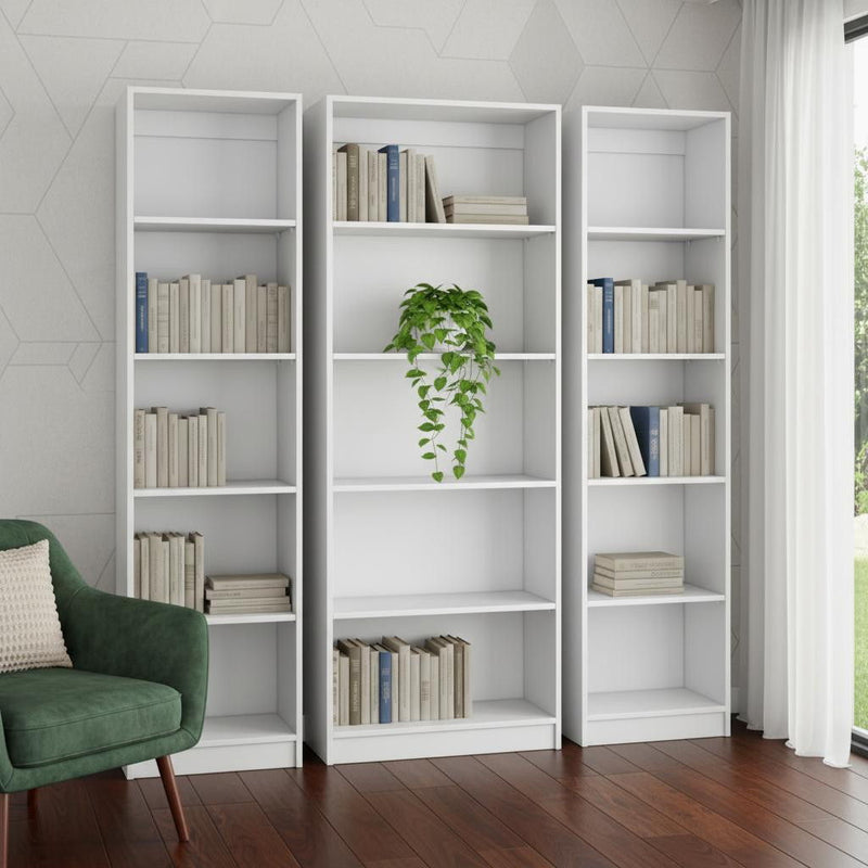 Five Tier Modular Bookcase (Set of 3) (546619) - White