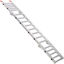 Load image into Gallery viewer, Ramp For Motorcycle / Lawn Mower / ATV, 2 In 1 Ramp And Tailgate Extender - Silver
