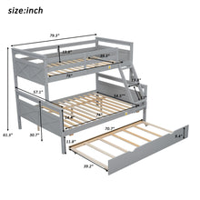 Load image into Gallery viewer, Bunk Bed With Ladder And Safety Guardrail

