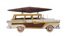 Load image into Gallery viewer, c1957 Ford Country Squire Station Wagon Sculpture - Yellow / White
