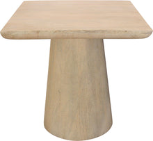 Load image into Gallery viewer, 24" Distressed Solid Wood Square Pedestal End Table - Natural
