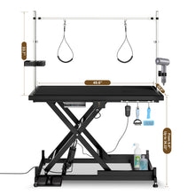 Load image into Gallery viewer, Super Deluxe Electric Pet Grooming Table, Height Adjustable
