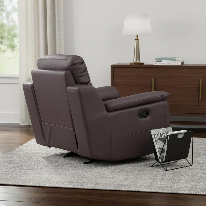 Fascinating Leather Reclining Chair - Brown