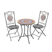 Load image into Gallery viewer, Lambert - Outdoor Chat Set - Black / Red
