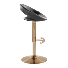 Load image into Gallery viewer, Posh - Contemporary / Glam Adjustable Barstool With Swivel With Rounded T Footrest (Set of 2)
