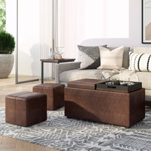 Load image into Gallery viewer, Avalon - 5 Piece Storage Ottoman, Contemporary
