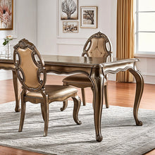 Load image into Gallery viewer, Tufted Upholstered Faux Leather And Solid Wood Dining Side Chairs (Set of 2) - Oak
