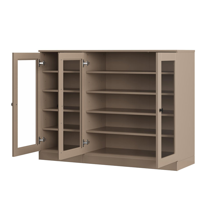 Solid Woodshoe Storage Cabinet (756026) - Beige