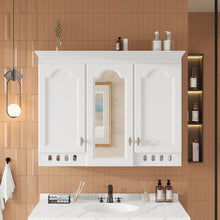 Load image into Gallery viewer, Wall Mount Mirror Cabinet With Adjustable Shelves, Soft Closing Hinges
