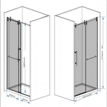 Load image into Gallery viewer, Frameless Sliding Bathtub Door With Frame
