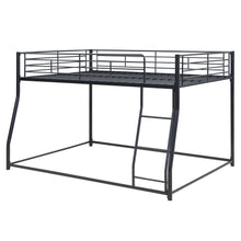 Load image into Gallery viewer, Metal Floor Bunk Bed, Full XL over Queen, Black
