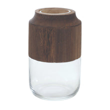 Load image into Gallery viewer, Round Table Vase With - Brown / Clear
