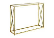 Load image into Gallery viewer, Accent Console Table For Entryway, Contemporary &amp; Modern - Gold
