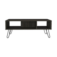 Load image into Gallery viewer, Set of Two Espresso and Black Wood and Metal Furniture Set
