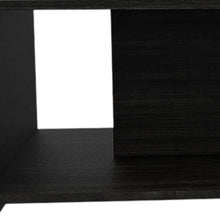 Load image into Gallery viewer, Set of Two Espresso and Black Wood Floor Shelf Furniture Set
