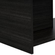 Load image into Gallery viewer, Set of Two Espresso and Black Wood Floor Shelf Furniture Set
