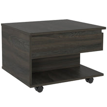 Load image into Gallery viewer, Set of Two Espresso and Black Wood Wheel Furniture Set
