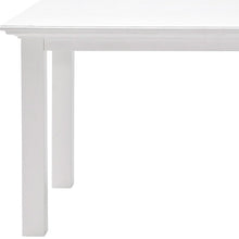Load image into Gallery viewer, 71" White Solid Wood Dining Table
