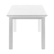 Load image into Gallery viewer, 79" White Solid Wood Butterfly Leaf Extending Dining Table
