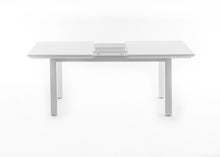 Load image into Gallery viewer, 79" White Solid Wood Butterfly Leaf Extending Dining Table
