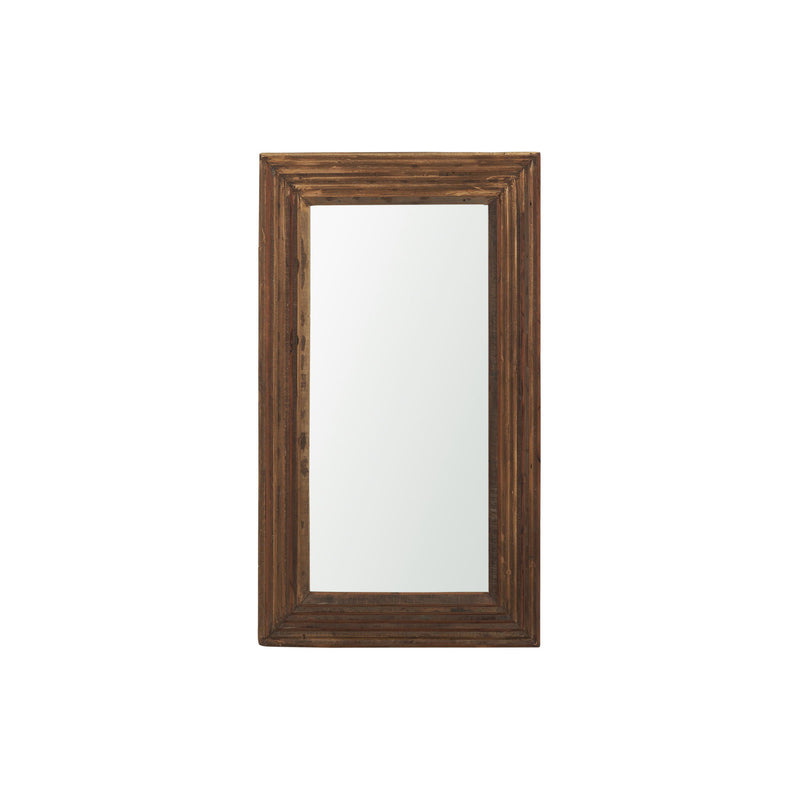 Solid Wood Framed Accent Mirror (729175) - Brown