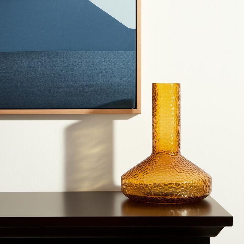 Faceted Table Vase (608318) - Amber