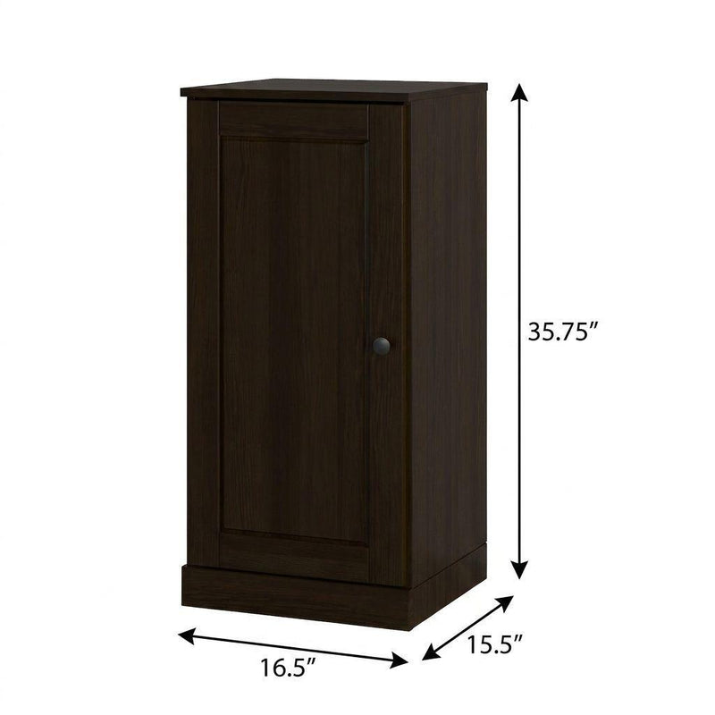 Ten Pair Solid Woodshoe Storage Cabinet (752074) - Espresso