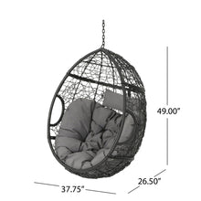 Load image into Gallery viewer, Kylie - Boho Style Hanging Basket Chair Rattan With Water Resistant Cushions
