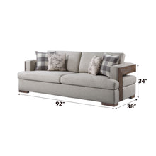 Load image into Gallery viewer, Niamey - Sofa With 4 Toss Pillows - Walnut
