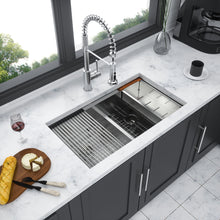 Load image into Gallery viewer, Modern Double Bowl Undermount Kitchen Sink
