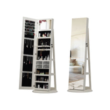 Load image into Gallery viewer, Swivel Jewelry Cabinet With Full Length Mirror
